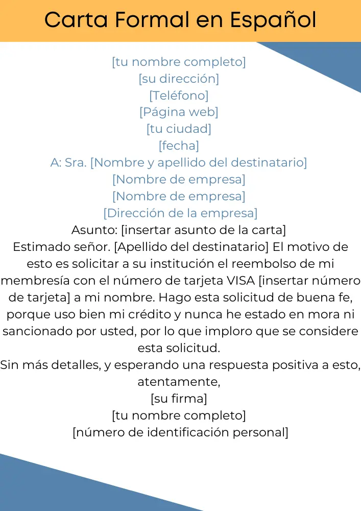 ✓ Carta Formal en Español - Modelos de Carta